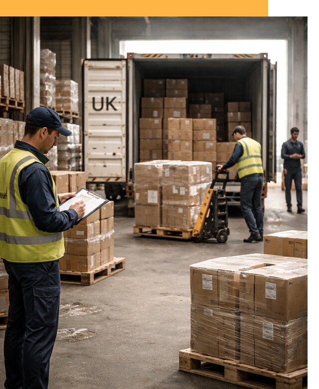 Доставка грузов из Великобритании с таможенным оформлением от 13030