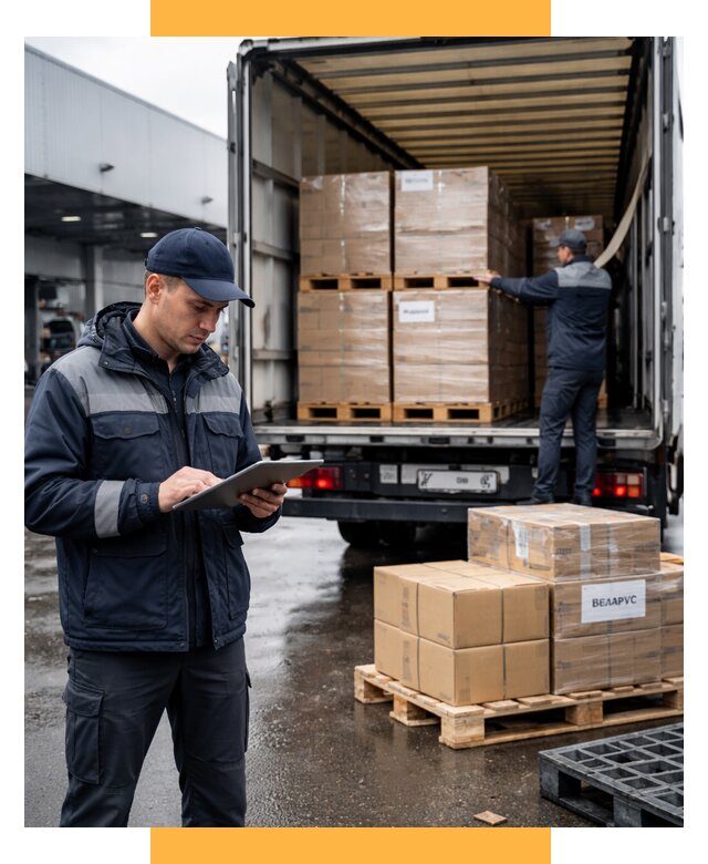 Доставка грузов из Беларуси от 15636 р. логистика СетСервис-Кус