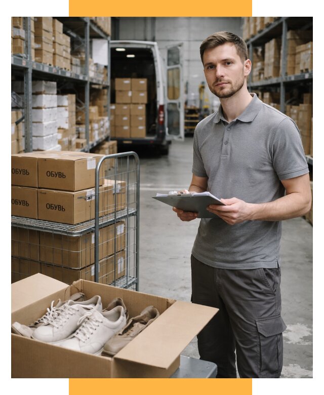 Доставка обуви из Китая и Турции от 4691 р. СетСервис-Кус