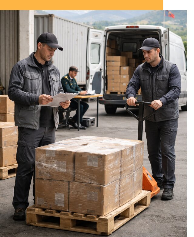 Доставка грузов через Армению, быстрая таможенная очистка от 26060